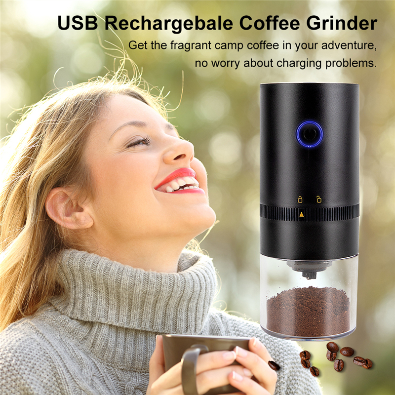 Mini Portable Coffee Bean Grinder Professional Ceramic Grinding Core USB  Grinder
