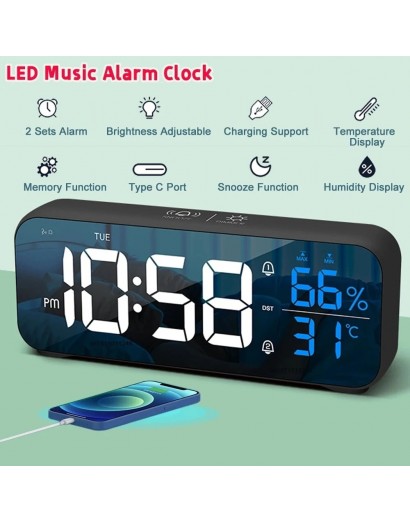 Music LED Digital Alarm...