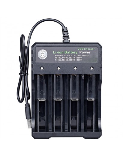 4 Slot Usb Battery Charger...