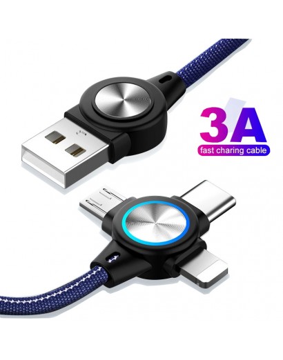 3 In 1 USB Cable Micro USB...