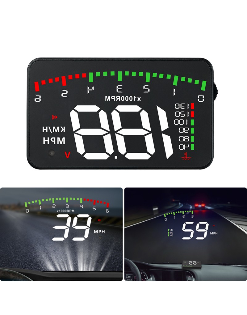 A900 HUD Head-Up Display Car-Styling Overspeed Warning