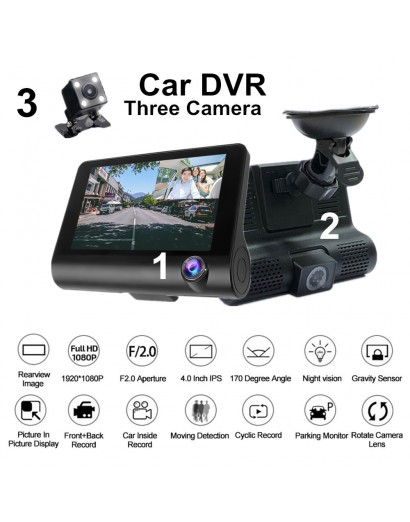 3 Lens Car DVR Camera...