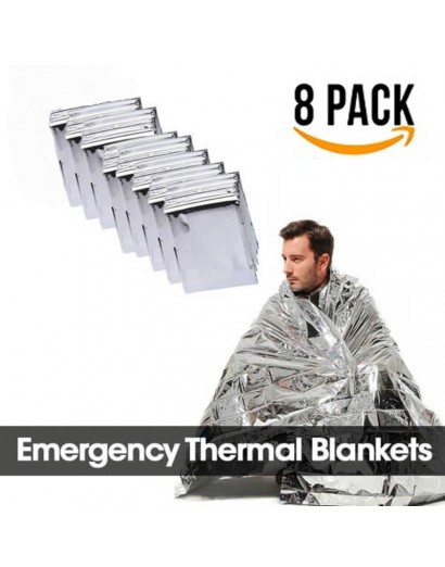 8 Pack Emergency BLANKET...