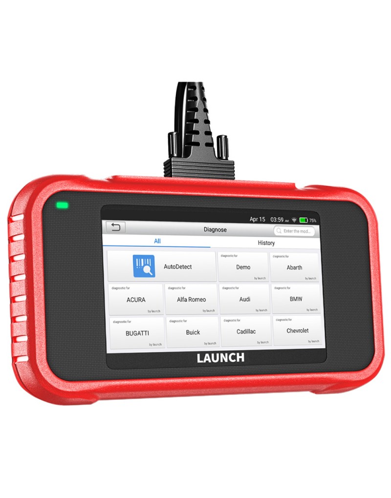 LAUNCH OBD2 Scanner CRP129X Scan Tool 8 Reset Oil/EPB/TPMS/SAS/DPF/BMS/Throttle Reset,Injector Coding Diagnostic Tool ABS SRS Engine Transmission Car