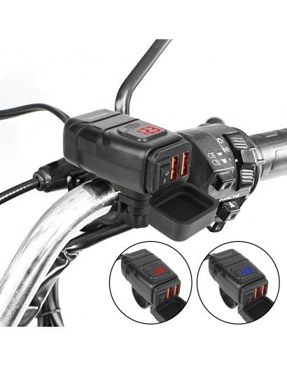 QC3.0 Dual USB Motorcycle...